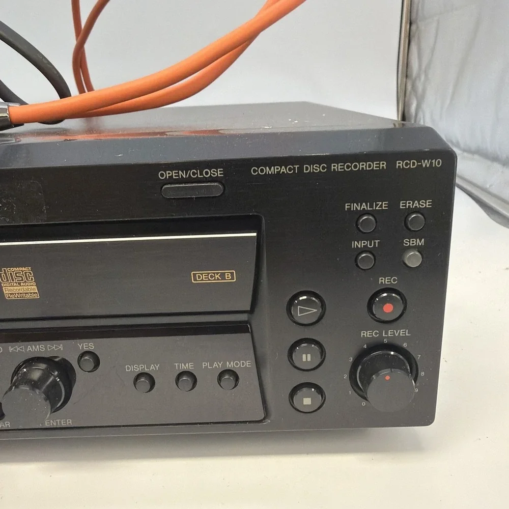 Sony RCD-W10 CD Recording Deck CD Player CD-R - Fully Tested!